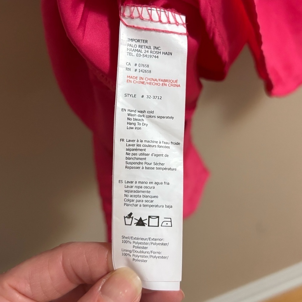 🥰2/$20 Streetwear Society XL Fuschia Pink Empire 80s Puff Sleeve Satin Dress - Picture 12 of 12